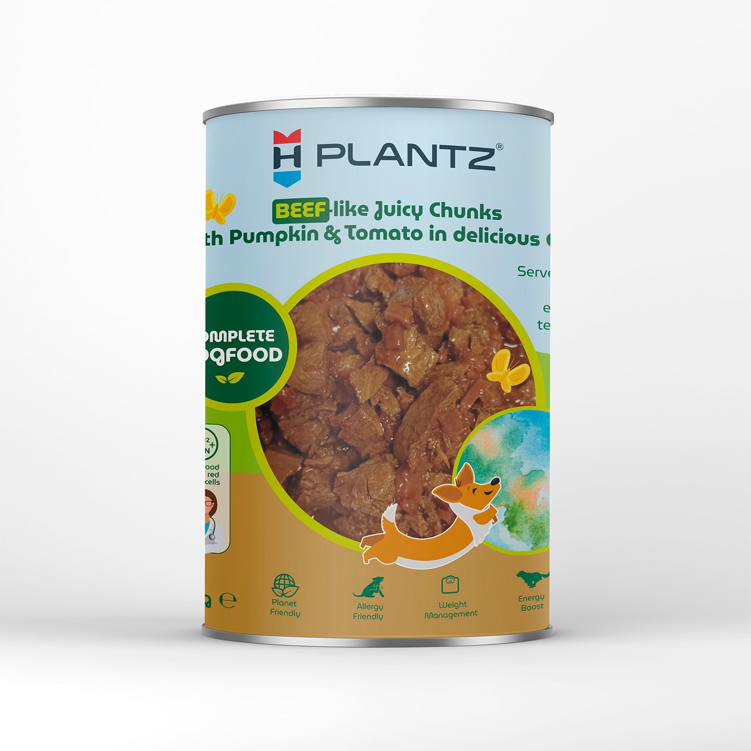 plant based beef-like dog food